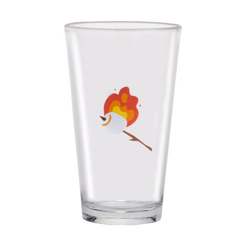 Campfire Glass Tumbler 16 oz